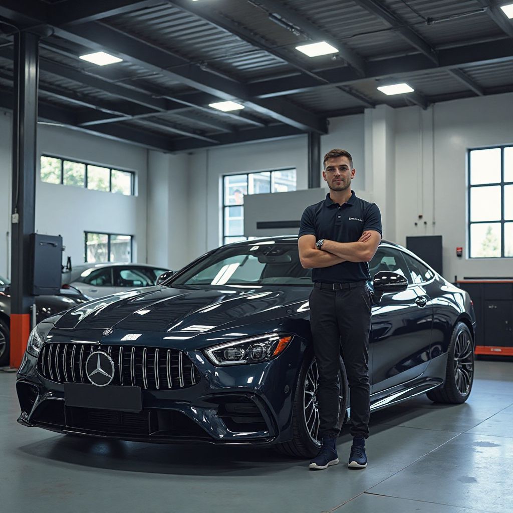 Echipa AutoClean Pro în fața centrului principal